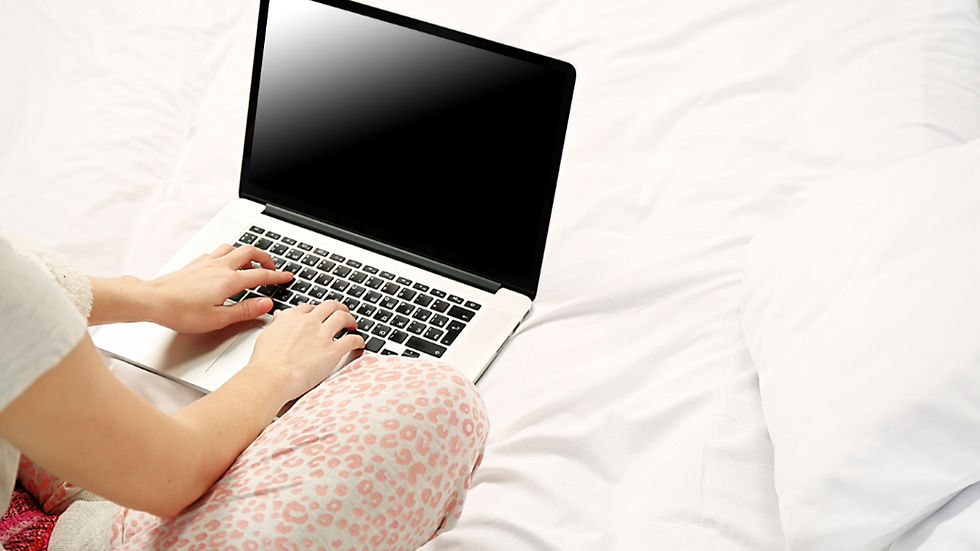A quiet moment before logging into a Remote Online Notarization appointment