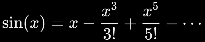 serie de potencias del seno sin