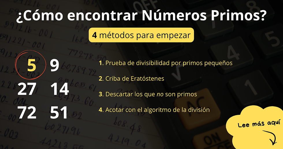 como calcular Números Primos metodo