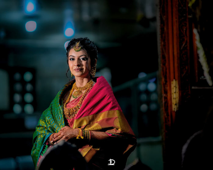 Bride’s entry moment filled with lights and music