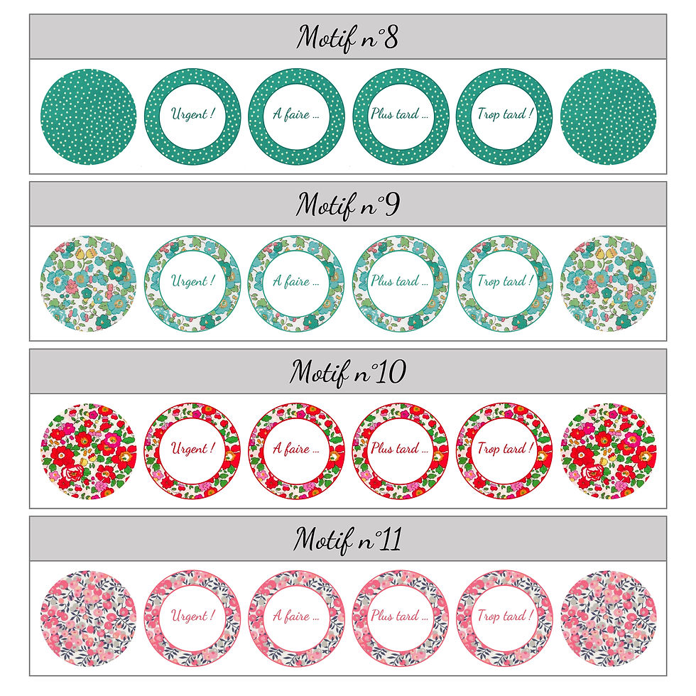 Miniature : Lot de  magnets : Urgent, à faire, plus tard, trop tard !