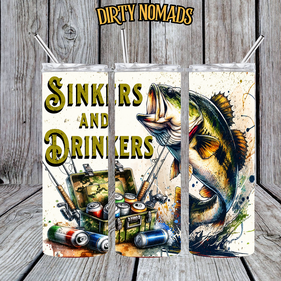 Sinkers & Drinkers ~ Stainless steel tumbler