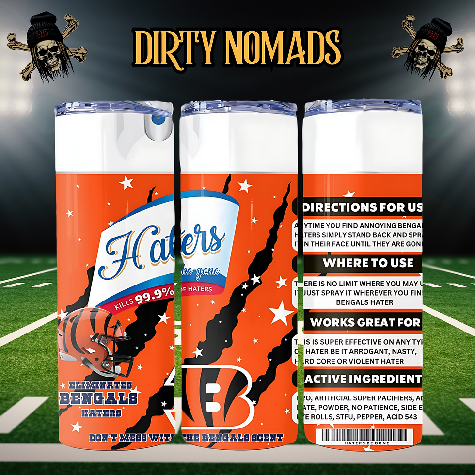 Bengals Haters ~ Stainless steel tumbler