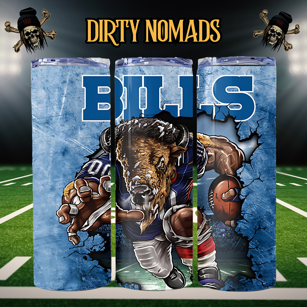 Bills Mascot ~ Stainless steel tumbler
