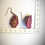 Miniature : Boucles d'oreilles percicum magenta-or