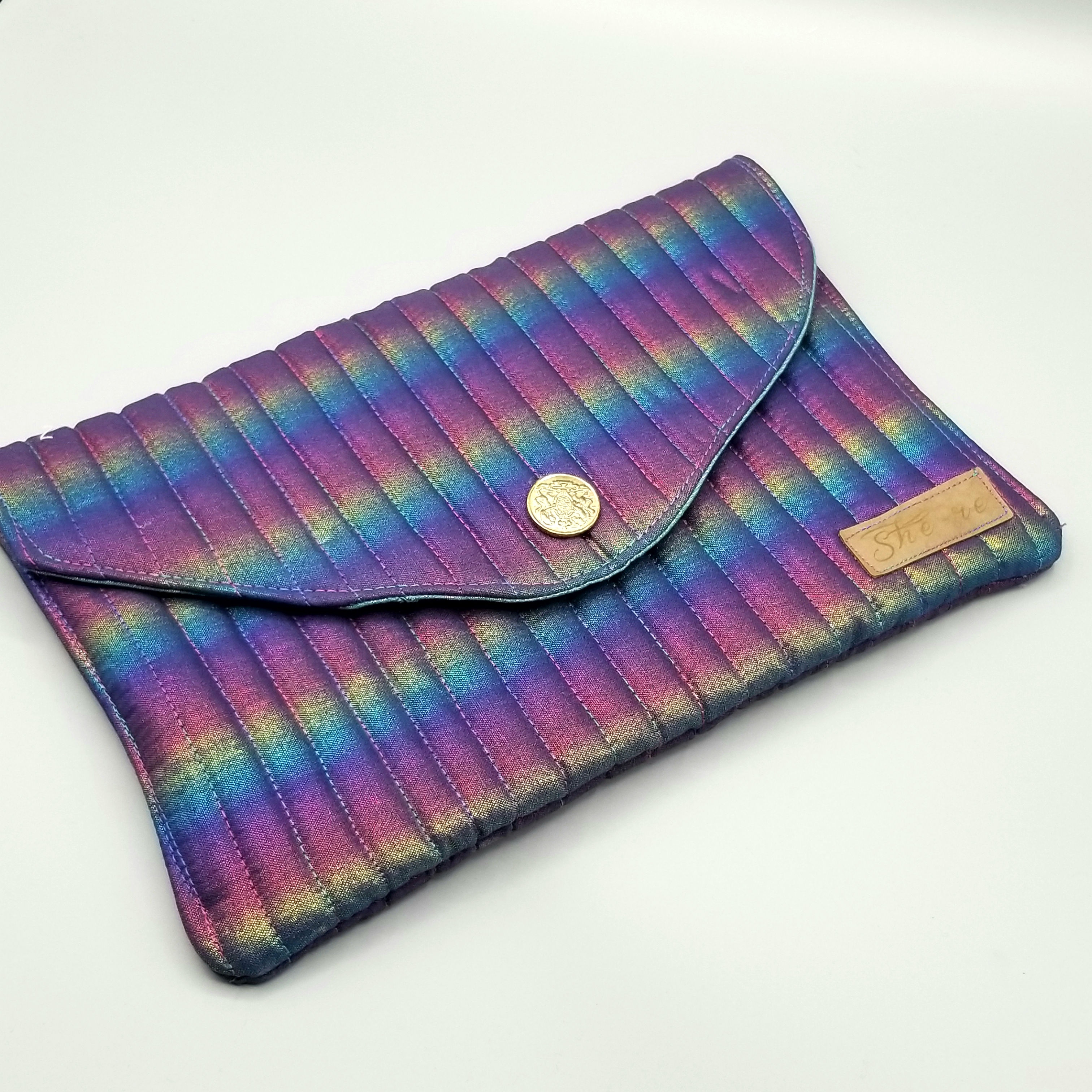 Pochette trapuntata arcobaleno