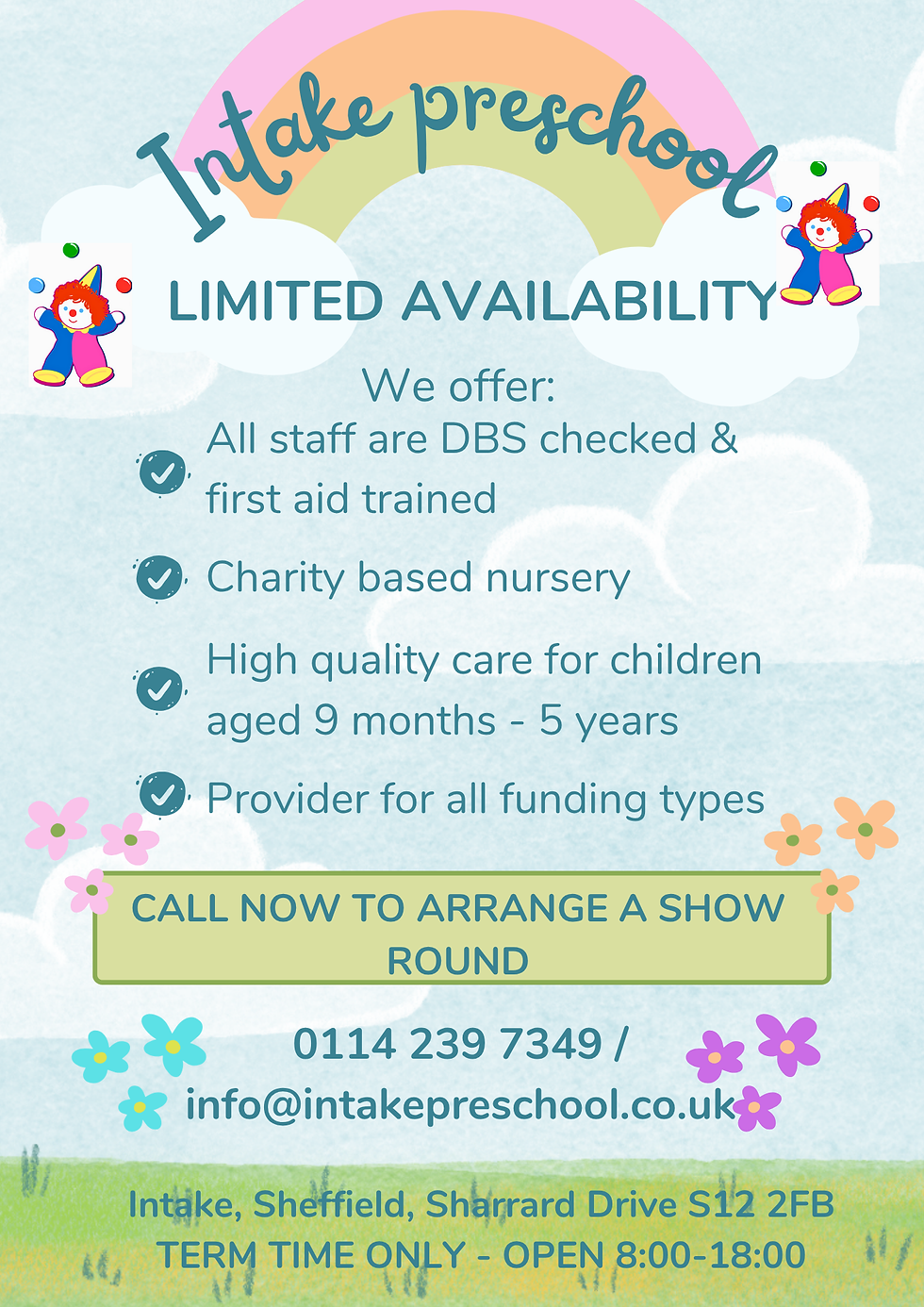 Preschool enquiry poster