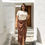 Thumbnail: Brown Front Knot Midi Skirt