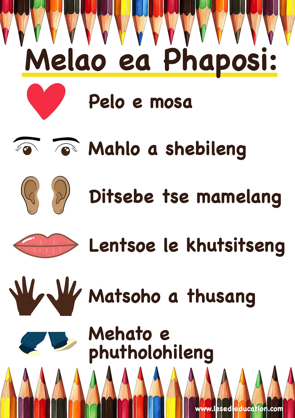 Thumbnail: Sesotho Classroom Charts