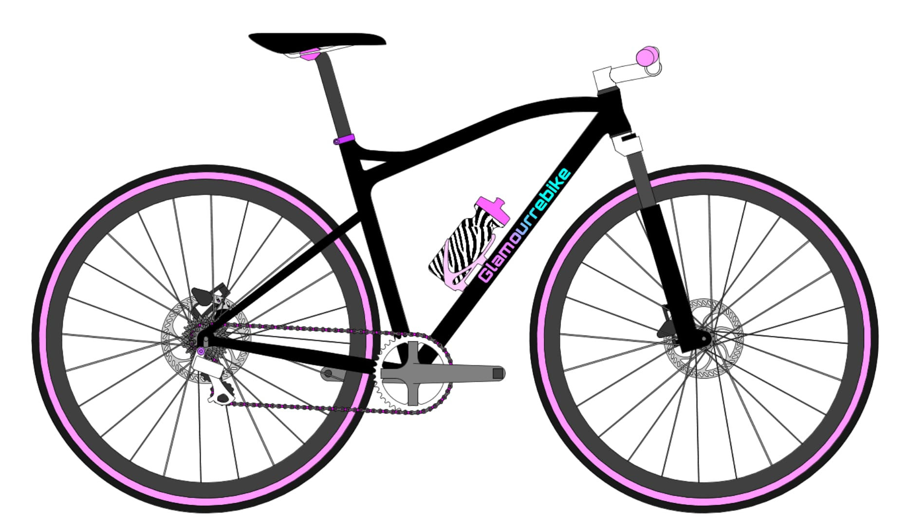 Bicicleta de BTT Carbono