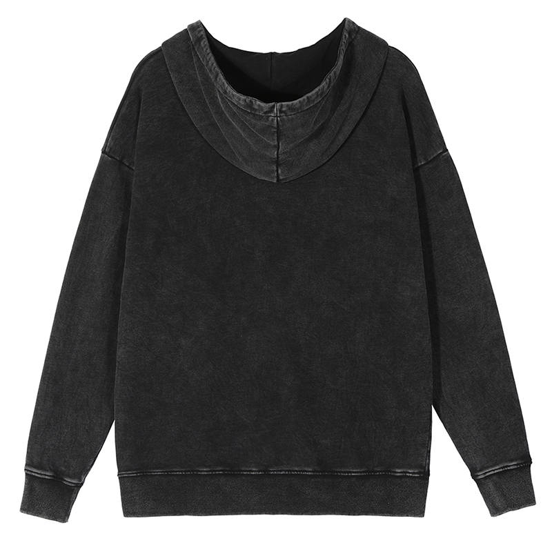 Thumbnail: Y2K Oversized Acid Washed Heavyweight Distressed Hoodie for Men 400gsm Cotton