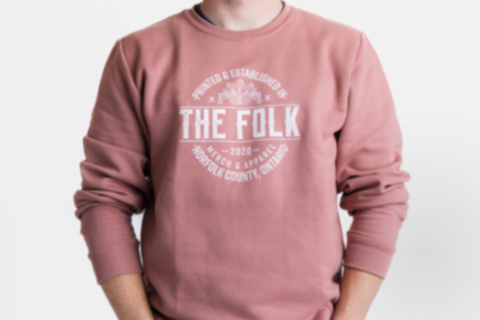 'The Folk Badge’ Midweight Crewneck - Made in Canada