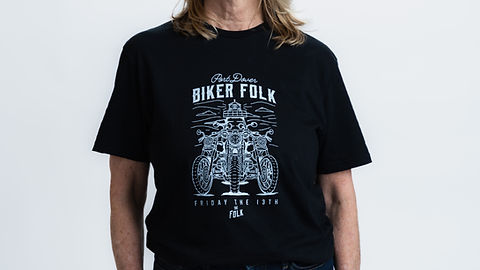 vistlip 智 the LYRE FRIDAY the 13th Tee Friday the 13th 'Biker Folk' T-Shirt | The Folk