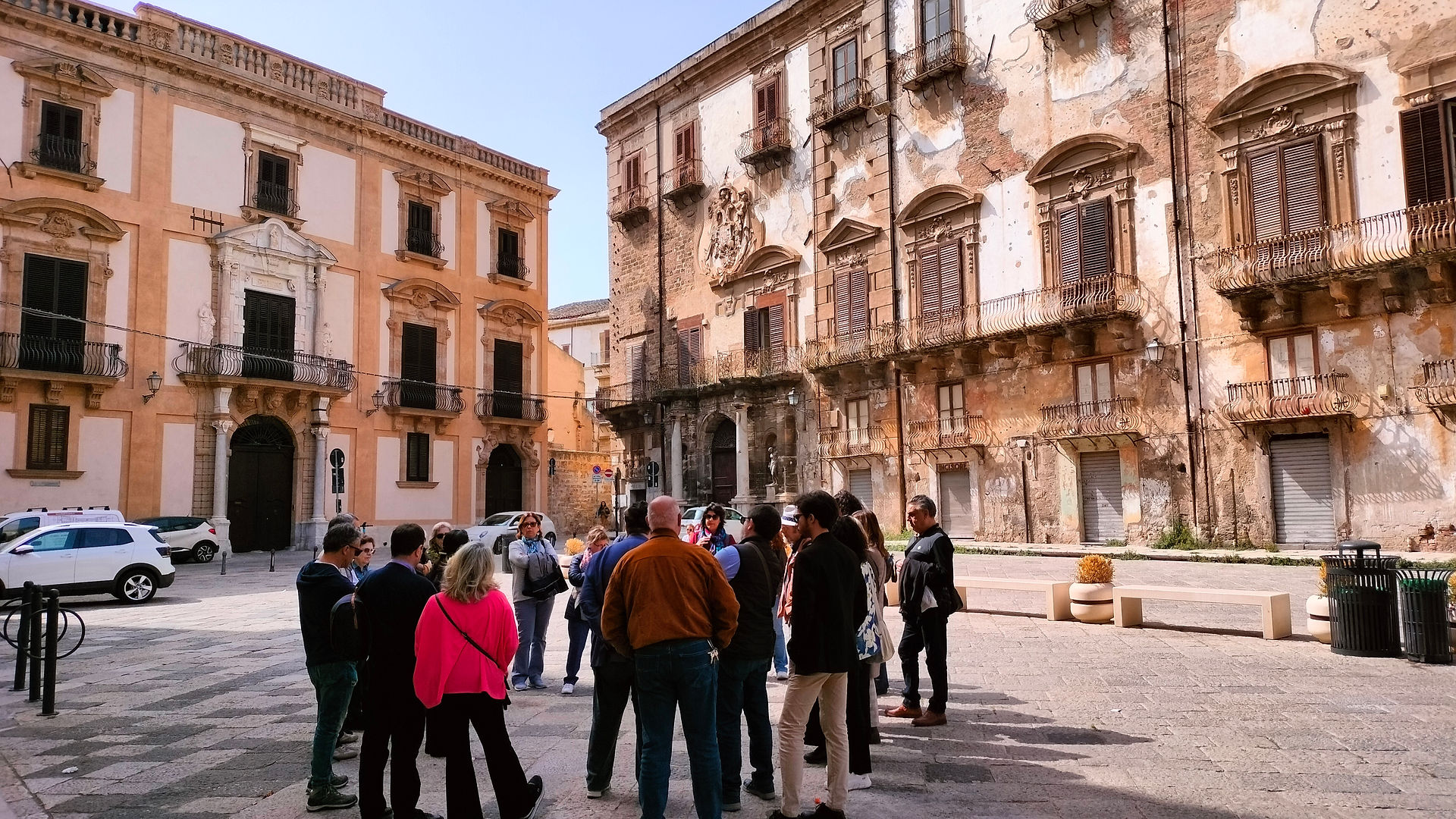 Gruppo TACUS a Palermo durante il tour I Cavalieri Templari