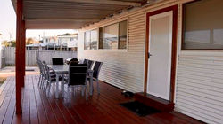 Back elevation with new deck