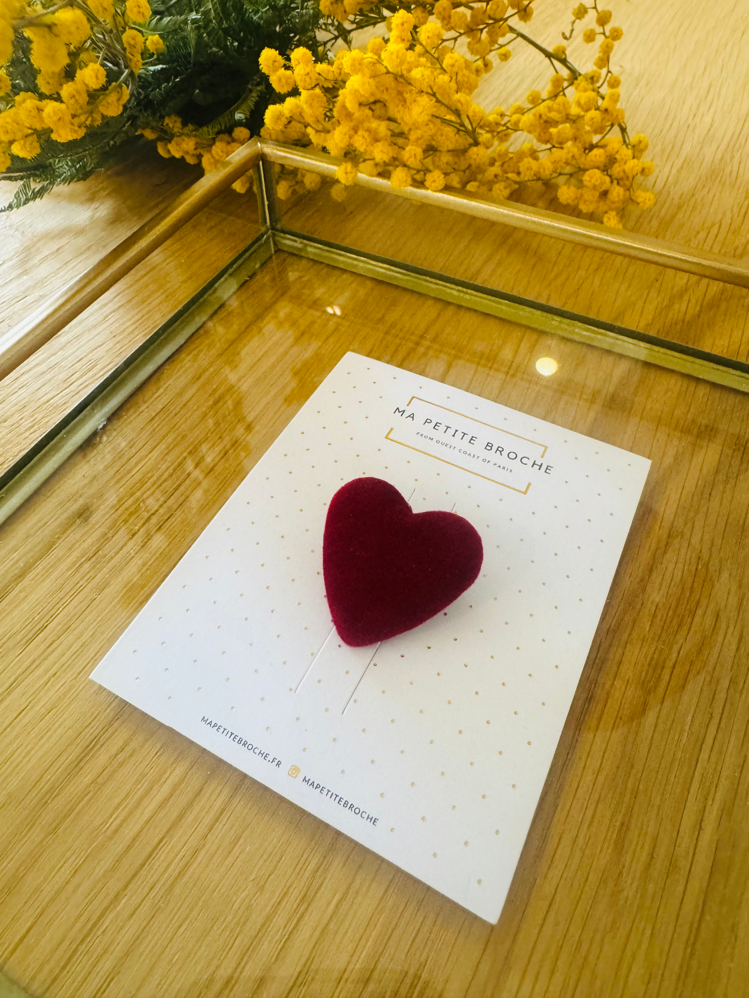 ÉDITH bordeaux coeur