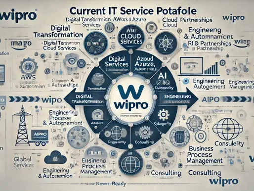 How does Wipro’s current service portfolio position it in the IT industry?