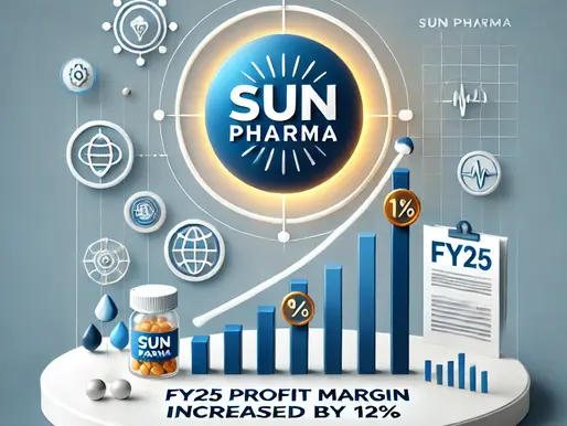 What factors contributed to Sun Pharma’s increased profit margin in FY25!