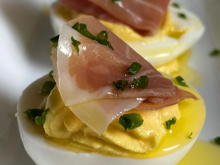 Prosciutto Deviled Eggs