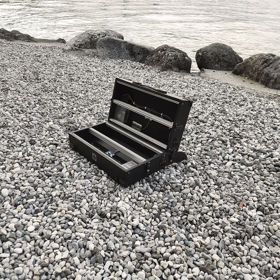 Miniatura: 12U Eurorack Case Powered (2x6U), from 104hp, patched resealable, or divisible