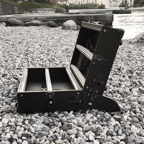 12U Eurorack Case Powered (2x6U), from 104hp, patched