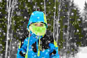 child in winter eather gear