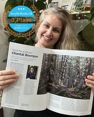 gagnant concours de peinture dans une publication magazine