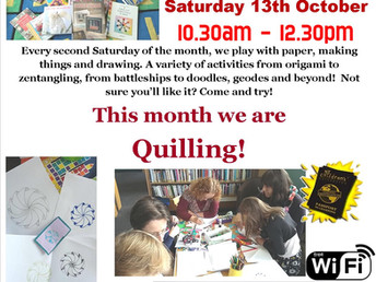 Paper Pastimes, Saturday 13 October 2018