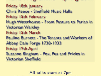 Spring series of Walkley Historians talks 2019