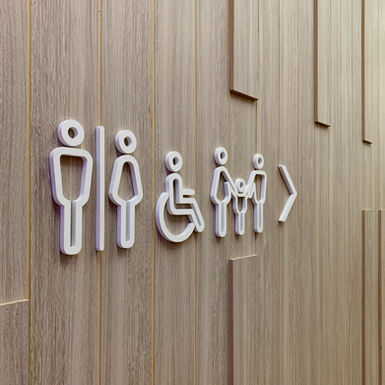 Custom-printed ADA signage