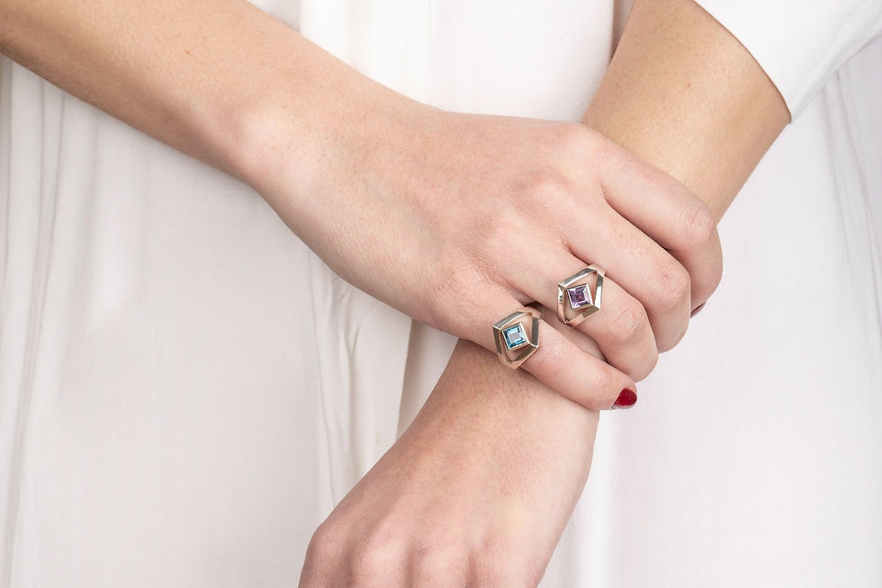 Miniature : Bague Argent Topaze