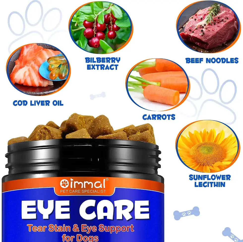 Thumbnail: Oimmal Eye Care Soft Chews for Dogs - 150 Beef Flavour