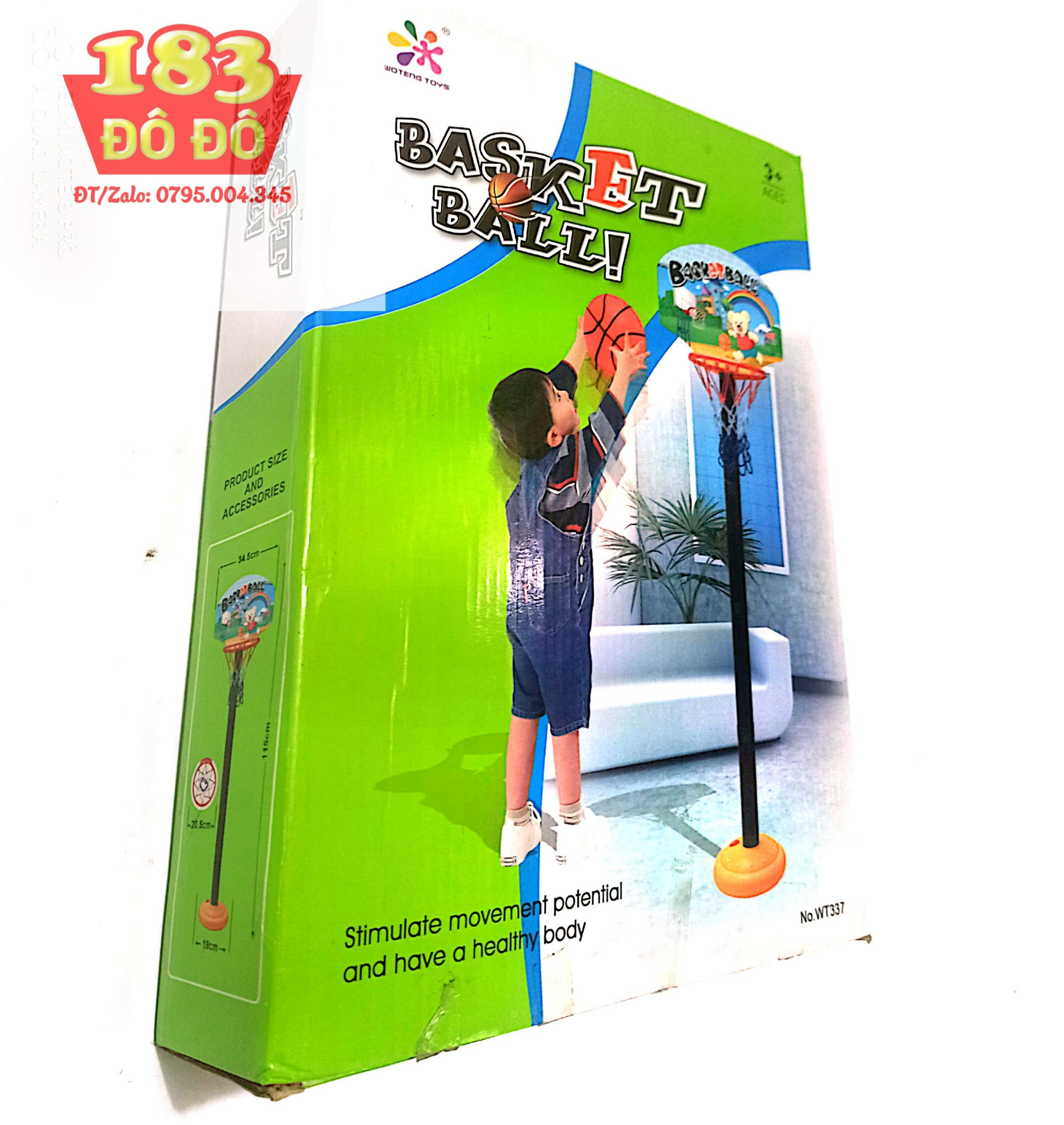 Bộ đồ chơi bóng rổ cho bé