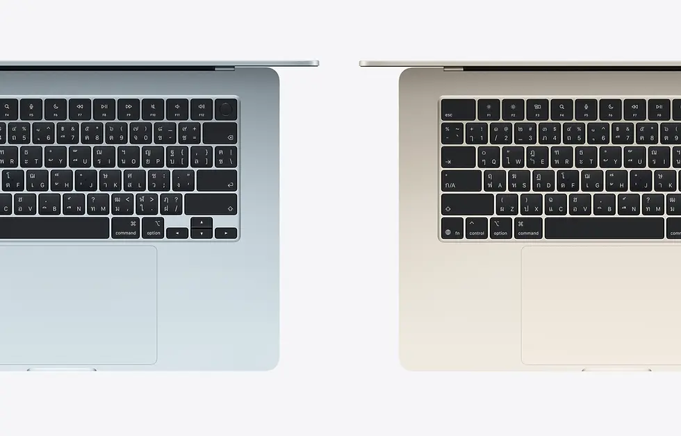 ภาพขนาดย่อ: MacBook Air 2025 M5/13"/15"
