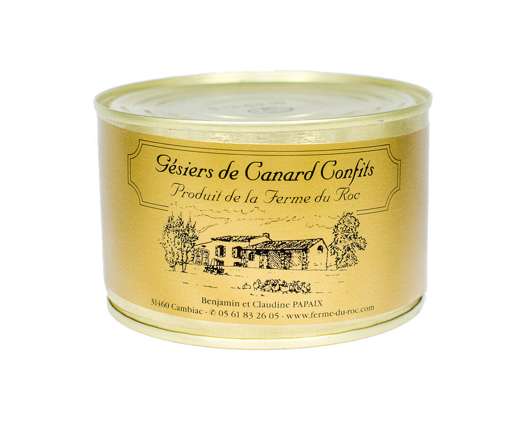 4 à 5 Gésiers de canard confits