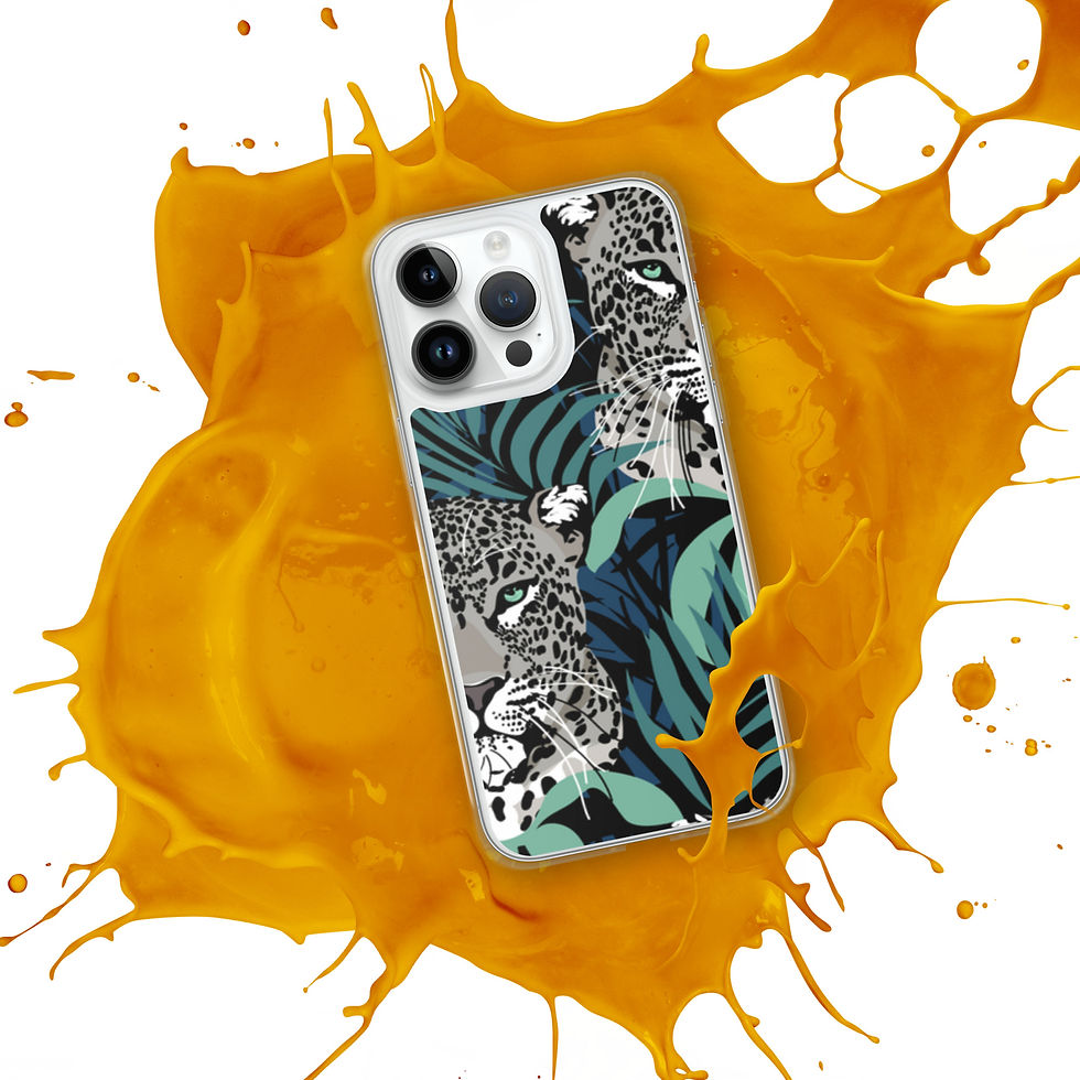 Thumbnail: iPhone Case - Leopard Tropical