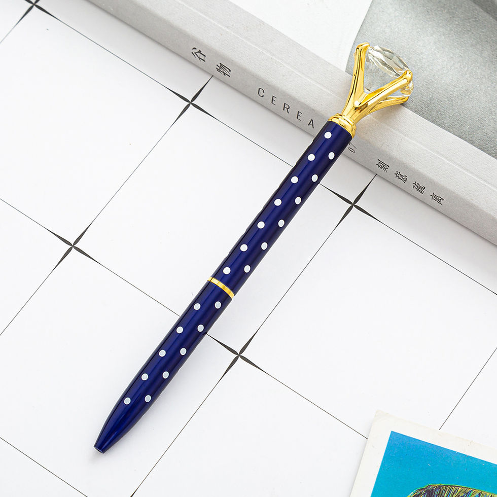 Thumbnail: Diamond Crystal Metal Ballpoint Pen