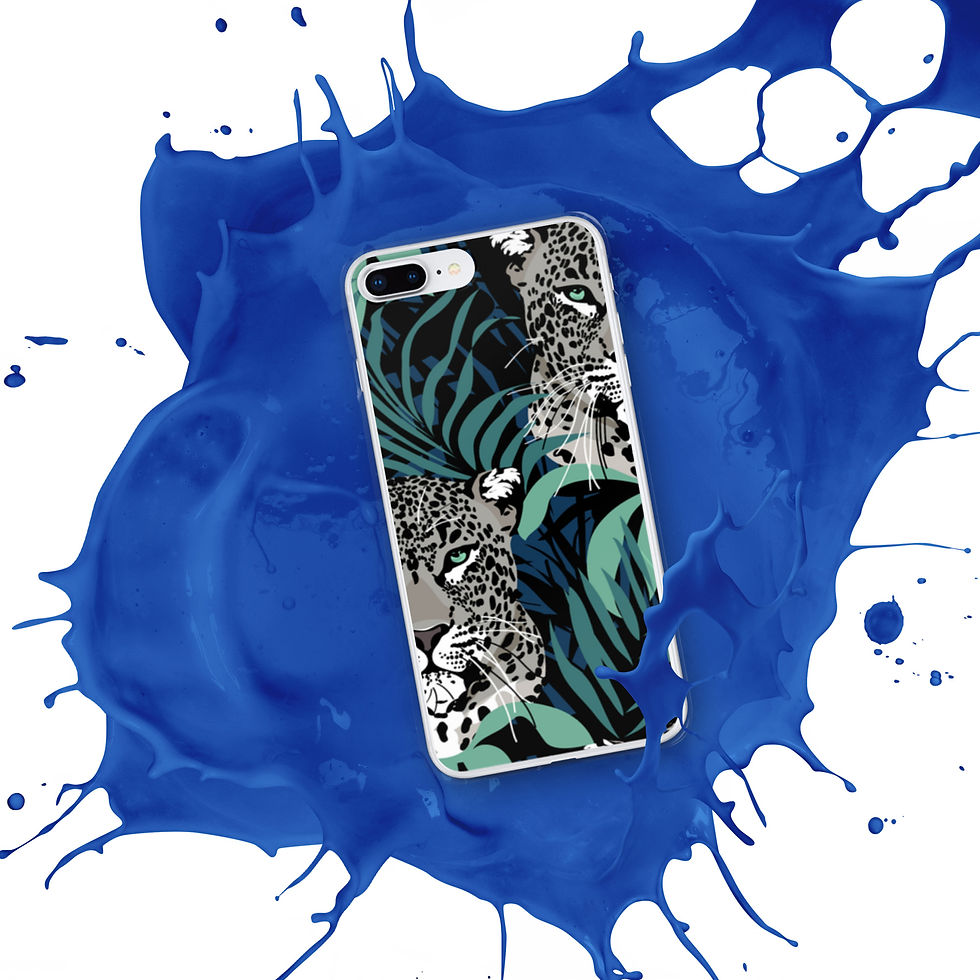 Thumbnail: iPhone Case - Leopard Tropical