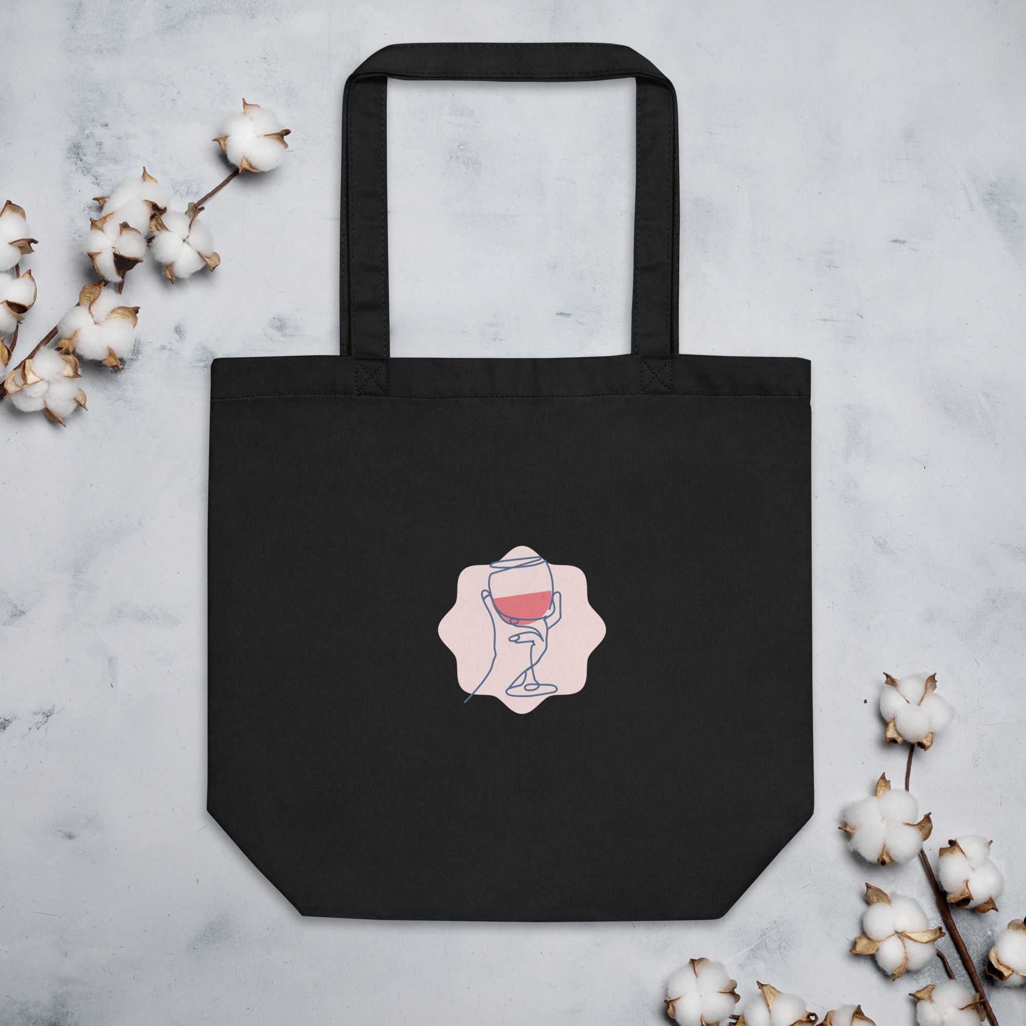 Eco Tote Bag - Wine Glass