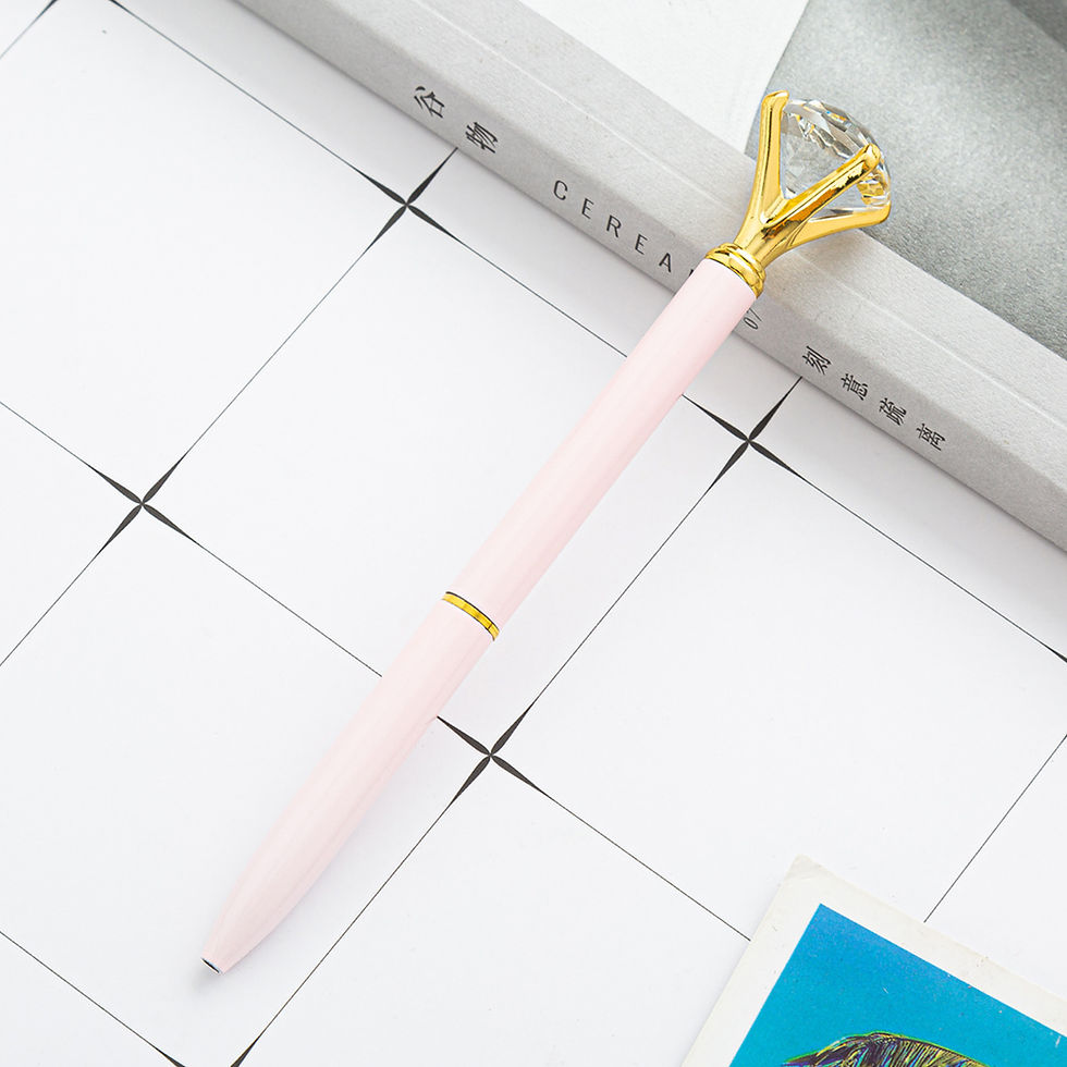 Thumbnail: Diamond Crystal Metal Ballpoint Pen