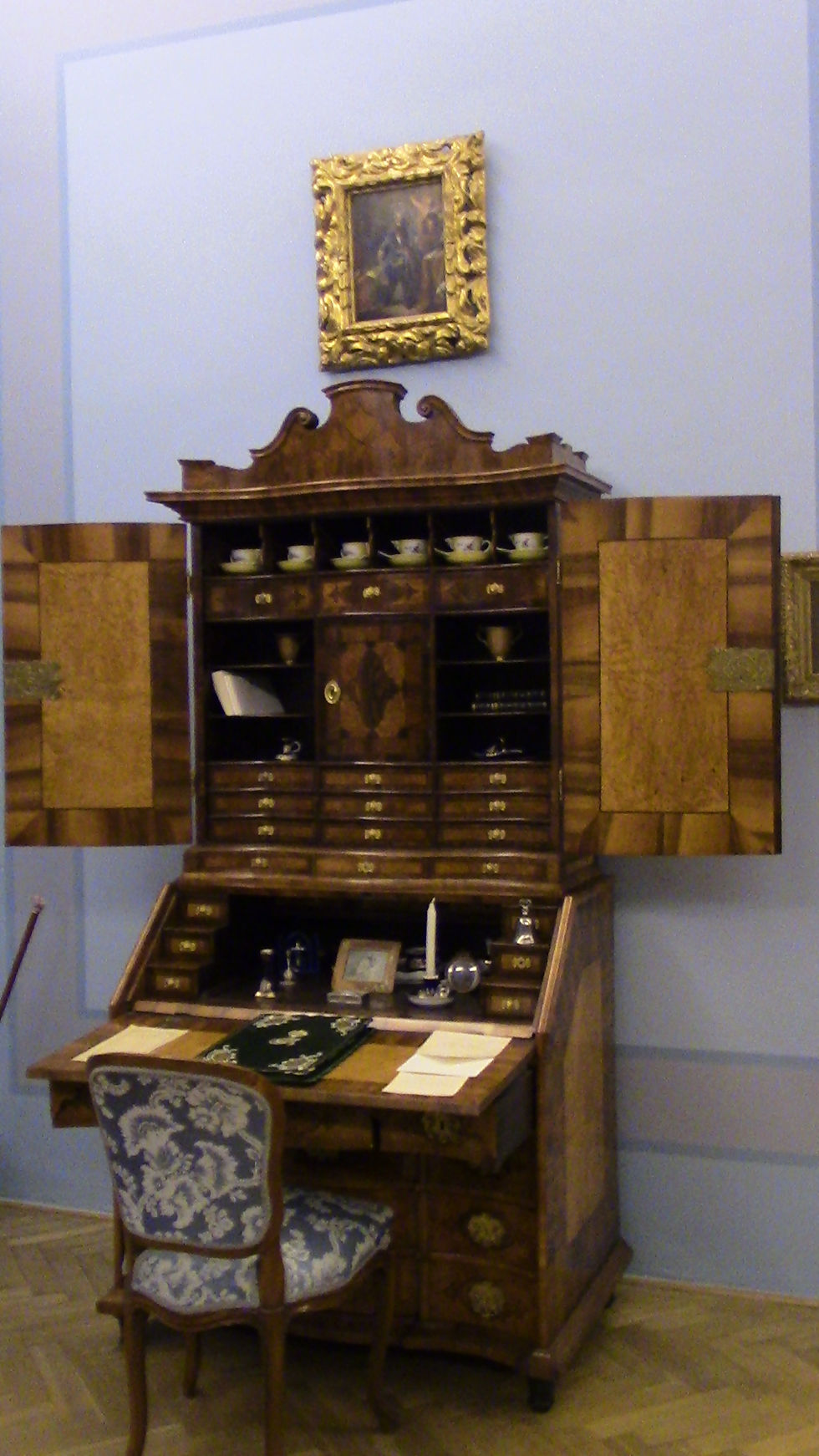 Desk in a castle room
