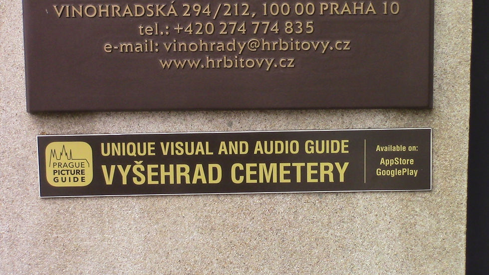 Entrance to cemetery next to church where many famous people are buried