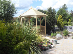 Family garden shady seating area