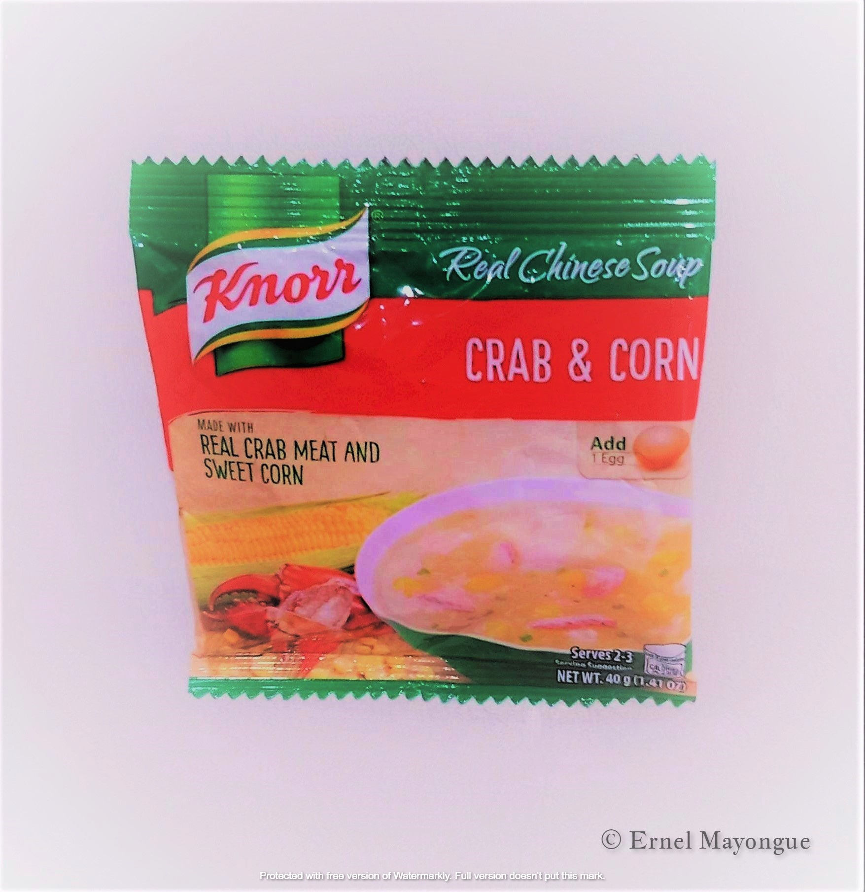 Knorr crab & corn real chinese soup mix 40g