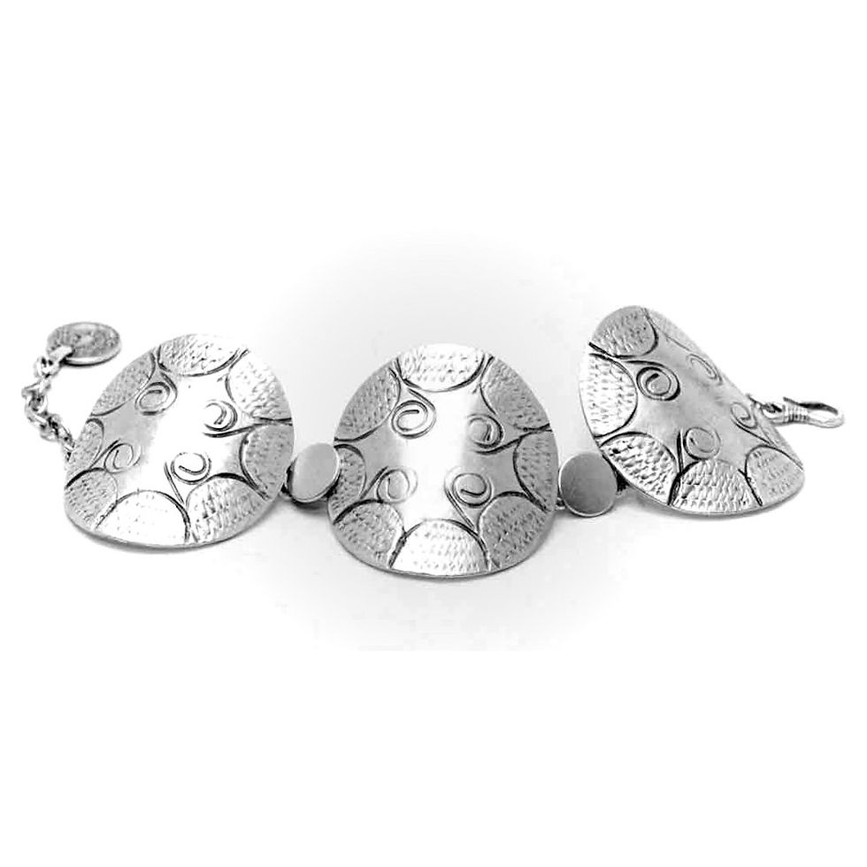 Thumbnail: Silver & Pewter Bracelet