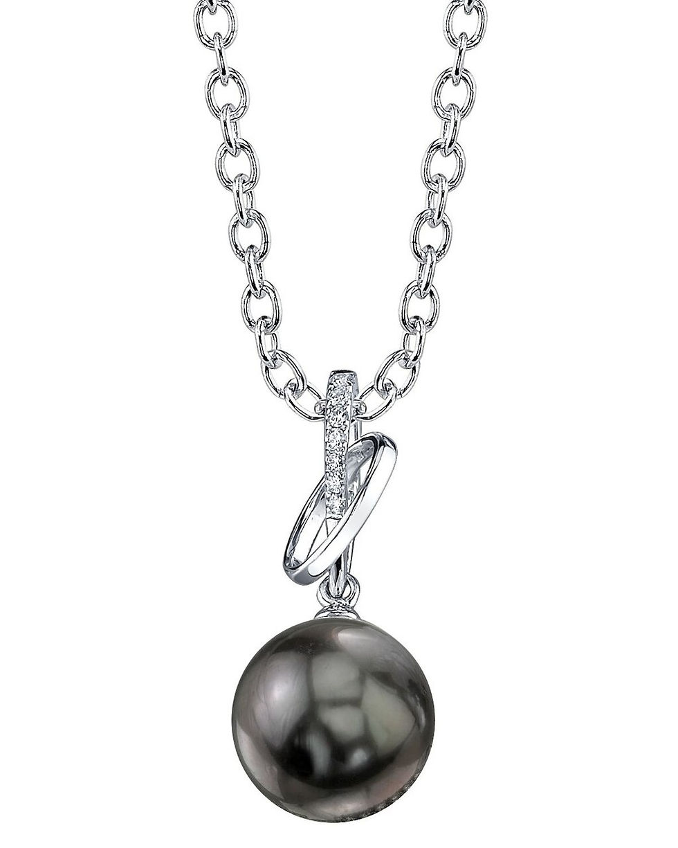 Tahitian South Sea Pearl & Diamond Pendant - Kahula Design