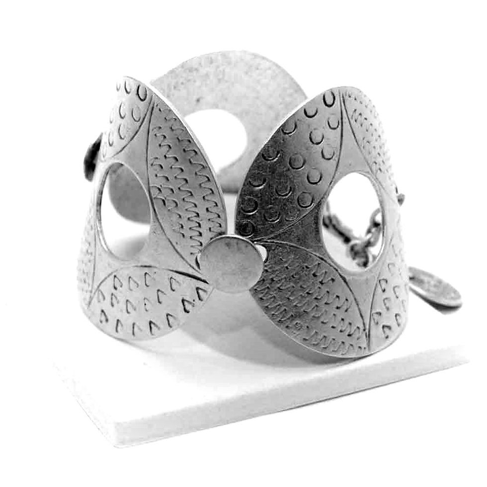 Thumbnail: Silver & Pewter Bracelet