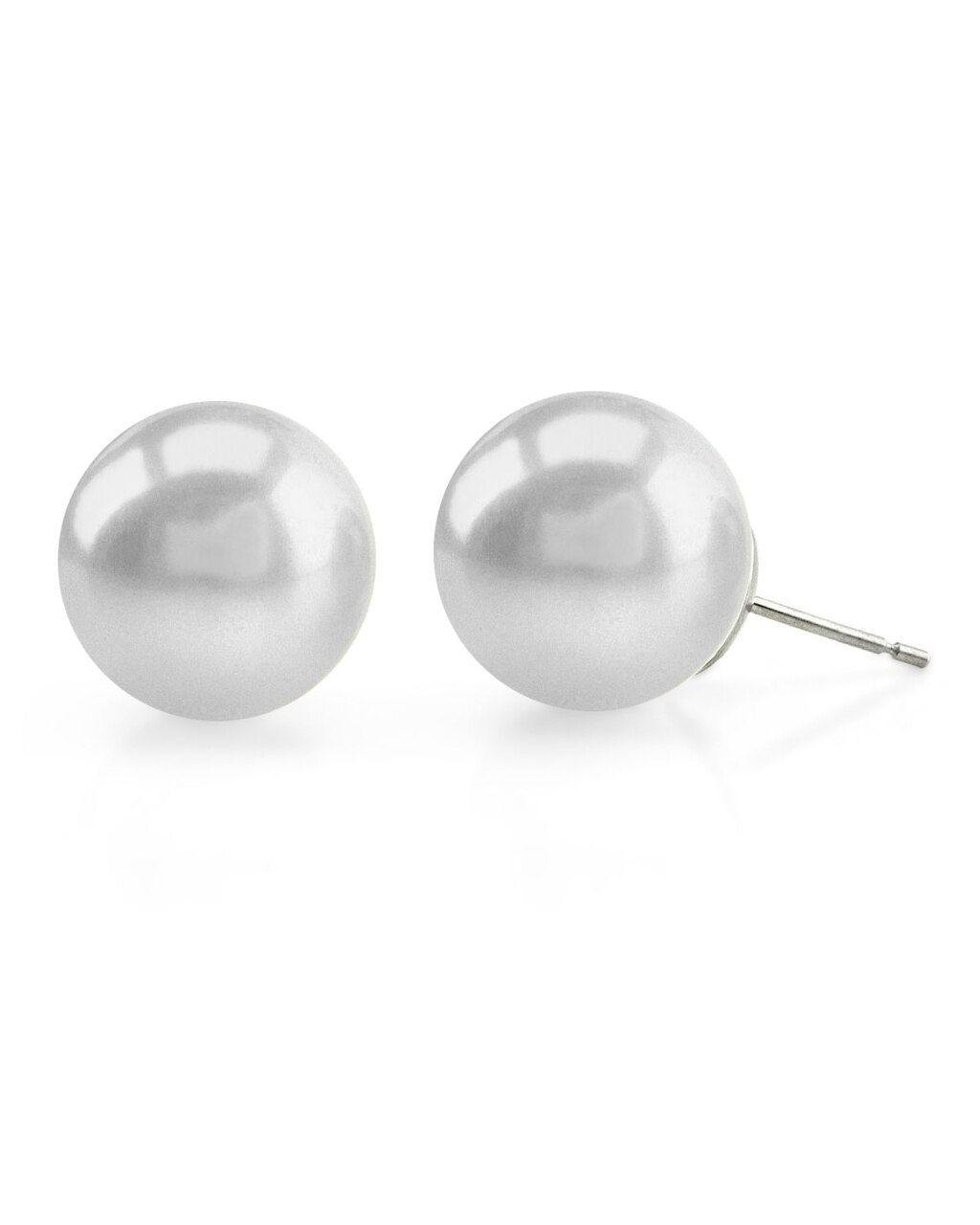 12.0mm White South Sea Pearl Stud Earrings