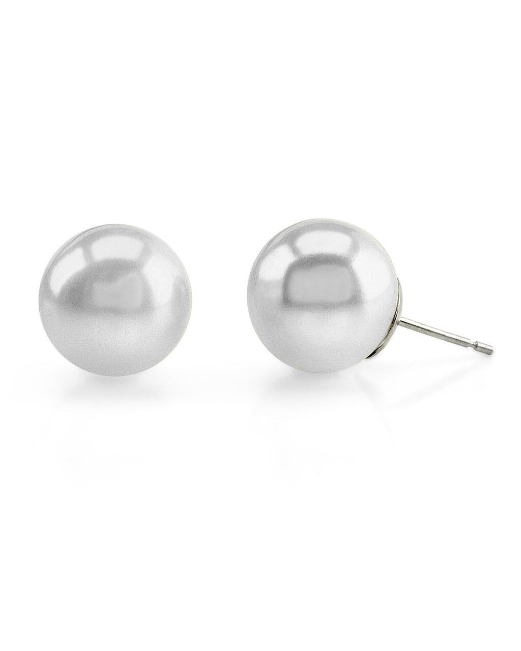 8.0mm White Freshwater Pearl Stud Earrings