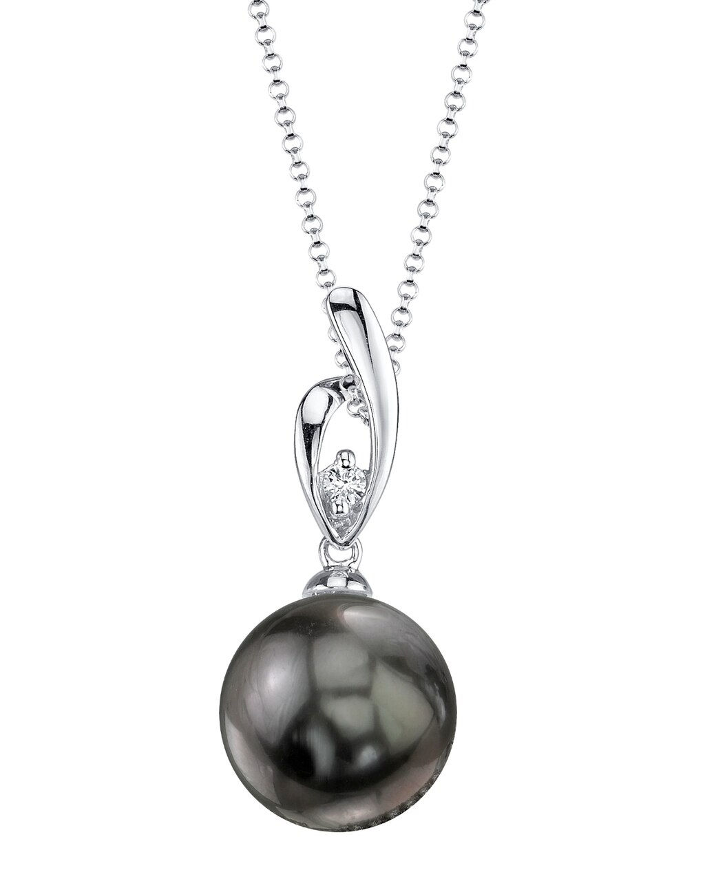 Tahitian South Sea Pearl & Diamond Pendant - Iolana Design